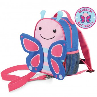 Zoo Mini Backpack with Safety Harness (Butterfly)