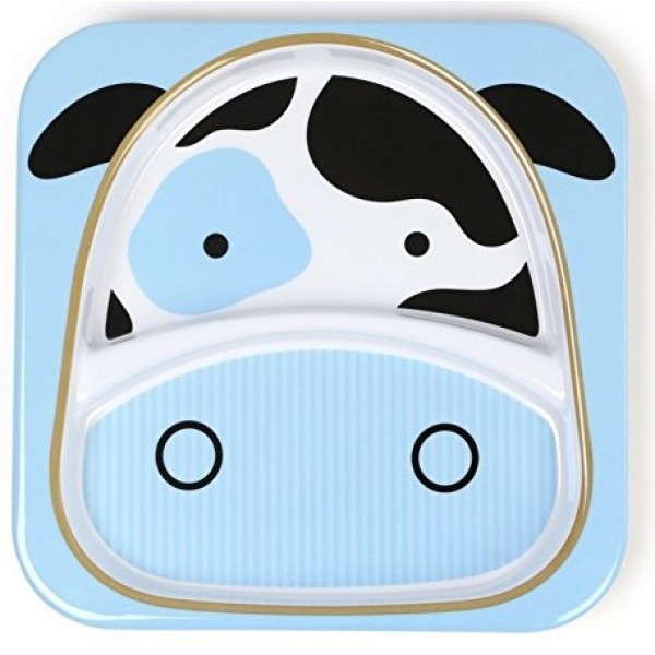 Zoo Tabletop Plate - Cow - Skip*Hop - BabyOnline HK