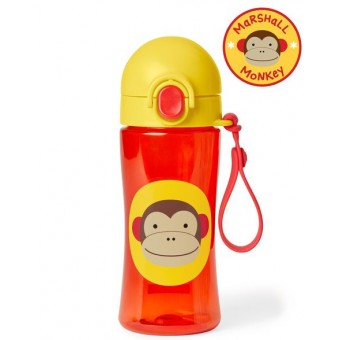 Zoo Lock-Top Sports Bottle - Monkey