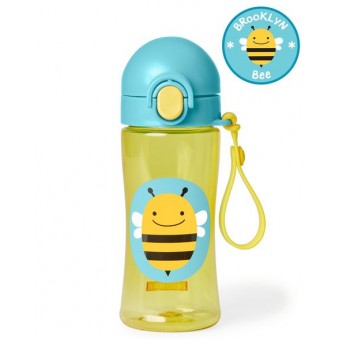 Zoo Lock-Top Sports Bottle - Bee
