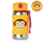 Zoo Stainless Steel Straw Bottle - Monkey - Skip*Hop - BabyOnline HK