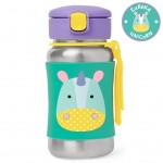 Zoo Stainless Steel Straw Bottle - Unicorn - Skip*Hop - BabyOnline HK