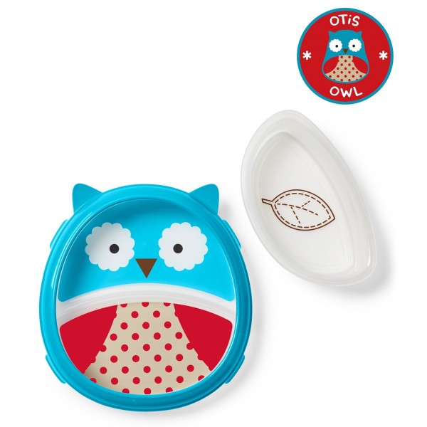Zoo Smart Serve Plate & Bowl - Owl - Skip*Hop - BabyOnline HK