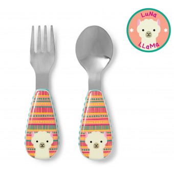 Zootensils Fork & Spoon - Llama