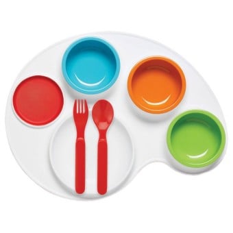 調色盤造型餐盤組合 ( 全套九件)