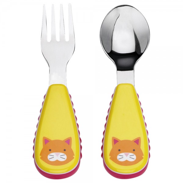 Zootensils - Fork & Spoon - Cat - Skip*Hop - BabyOnline HK