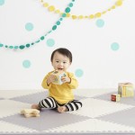 Playspot Geo Foam Floor Tiles - Grey/Cream - Skip*Hop - BabyOnline HK