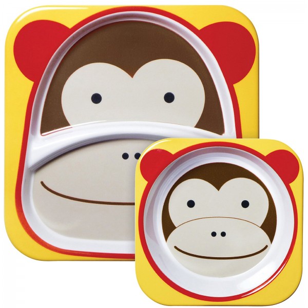 動物樂園仿瓷餐具套裝 - 小猴子 - Skip*Hop