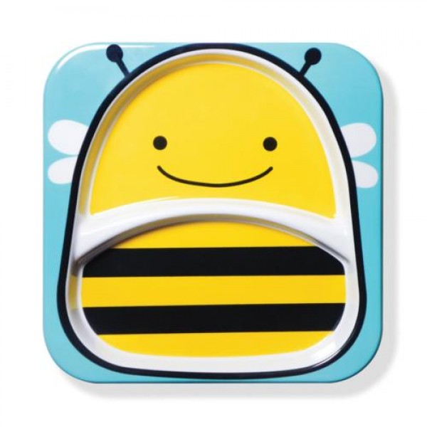 Zoo Tabletop Plate - Bee - Skip*Hop - BabyOnline HK