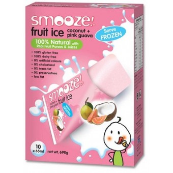 Pink Guava and Coconut Fruit Ice (Box of 10)