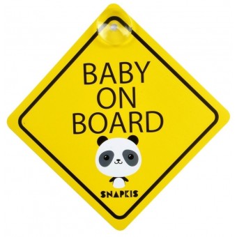 "Baby on Board " Car Signage - Panda