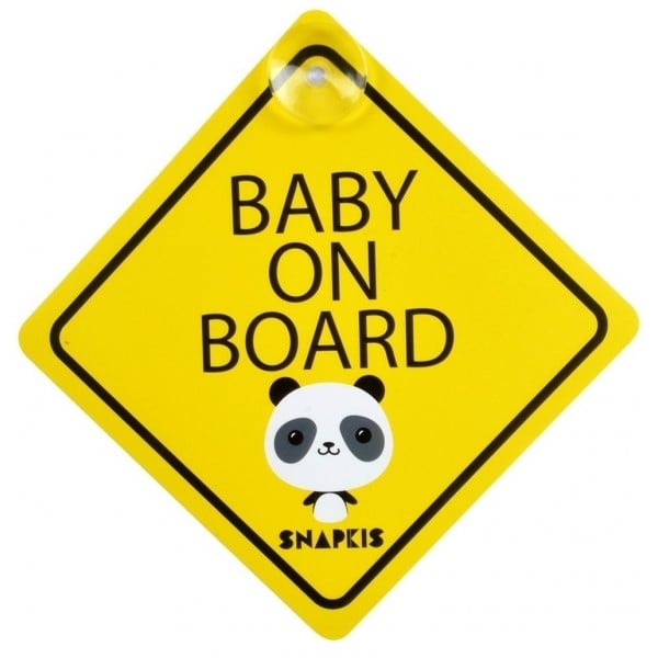 Baby on Board 汽車標誌 - 熊貓 - Snapkis - BabyOnline HK
