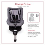 Snapkis - RevolveFix 0-4 Car Seat (Grey Melange/Black) - Snapkis
