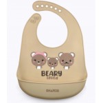 Silicone Bib - Beary Loved - Snapkis - BabyOnline HK