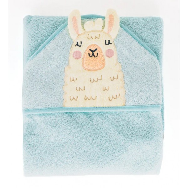 2-Sided Bamboo Hooded Towel (Llama) - Snapkis - BabyOnline HK