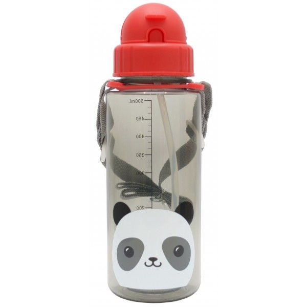 Tritan Straw Bottle 500ml - Panda - Snapkis - BabyOnline HK