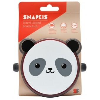Travel Lidded Snack Cup - Panda