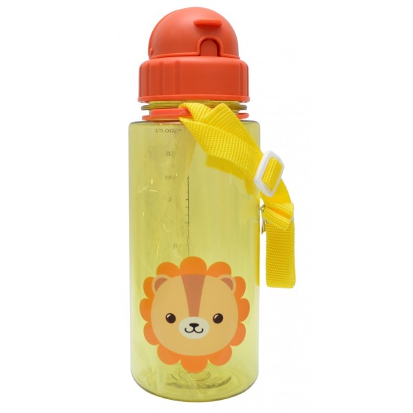Tritan Straw Bottle 500ml - Lion - Snapkis - BabyOnline HK