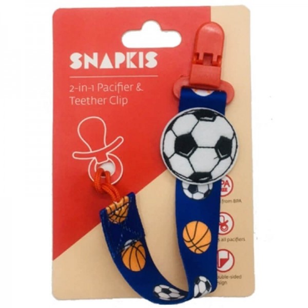 2-in-1 Pacifier & Teether Clip - 運動 - Snapkis - BabyOnline HK