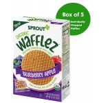 Organic Wafflez - Blueberry Apple (5 packets) 89.3g - Sprout Organic - BabyOnline HK