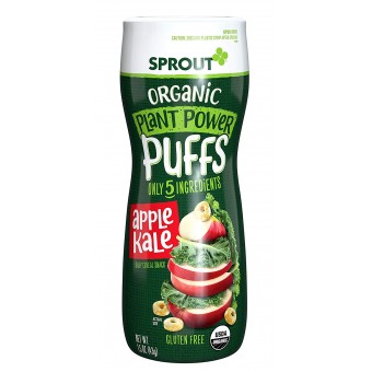 Organic Plant Power Puffs (Gluten-Free) - Apple Kale 43g