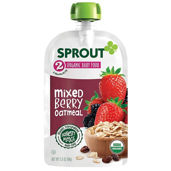 有機雜莓燕麥 99g - Sprout Organic - BabyOnline HK
