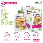 Organic Peach Oatmeal with Coconut Milk & Pineapple 99g - Sprout Organic - BabyOnline HK