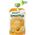 Smoothie - 有機水蜜桃、香蕉、乳酪 113g - Sprout Organic - BabyOnline HK
