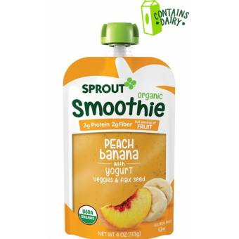 Smoothie - Organic Peach Banana with Yogurt 113g