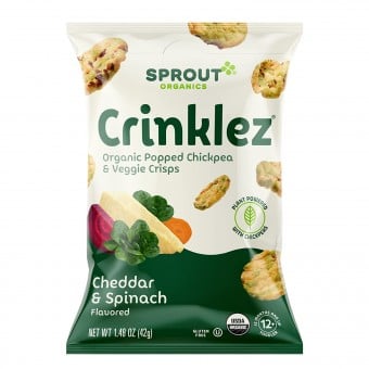 Organic Crinklez (Gluten-Free) - Cheesy Spinach 42g