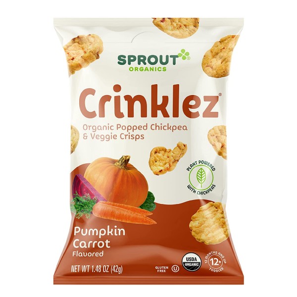 Organic Crinklez (Gluten-Free) - Pumpkin Carrot 42g - Sprout Organic - BabyOnline HK