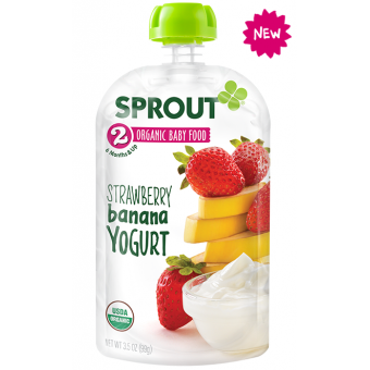 Organic Strawberry Banana Yogurt 99g