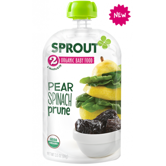 Organic Pear, Spinach & Prune 99g