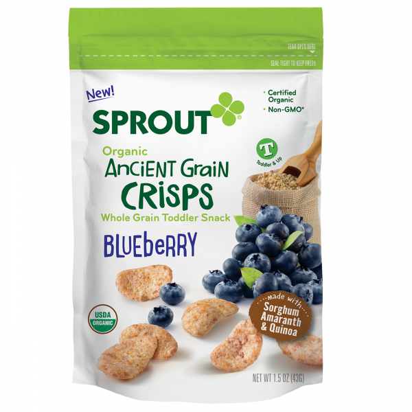 Organic Ancient Grain Crisps - Blueberry 43g - Sprout Organic - BabyOnline HK