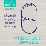SwaddleMe Luxe - Whisper Quiet Swaddle (S/M) (Art Deco Grey) - Summer Infant - BabyOnline HK