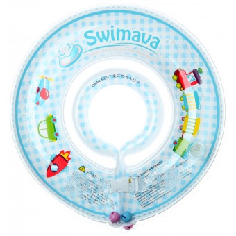 Swimava G1嬰兒游泳圈套裝 (1-18個月) - 藍色火車