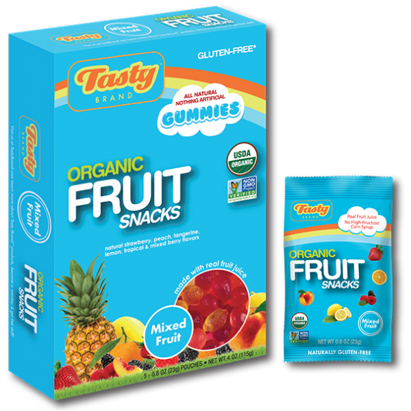 Organic Fruit Snacks (Mixed Fruit) (Box of 5 pouches) - Tasty - BabyOnline HK