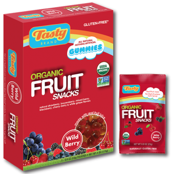 Organic Fruit Snacks (Wild Berry) (Box of 5 pouches) 
