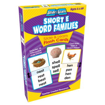 Slide & Learn - Short E Word Families