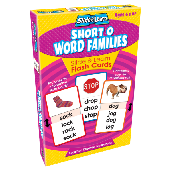 Slide & Learn - Short O Word Families - Teacher Created Resources - BabyOnline HK