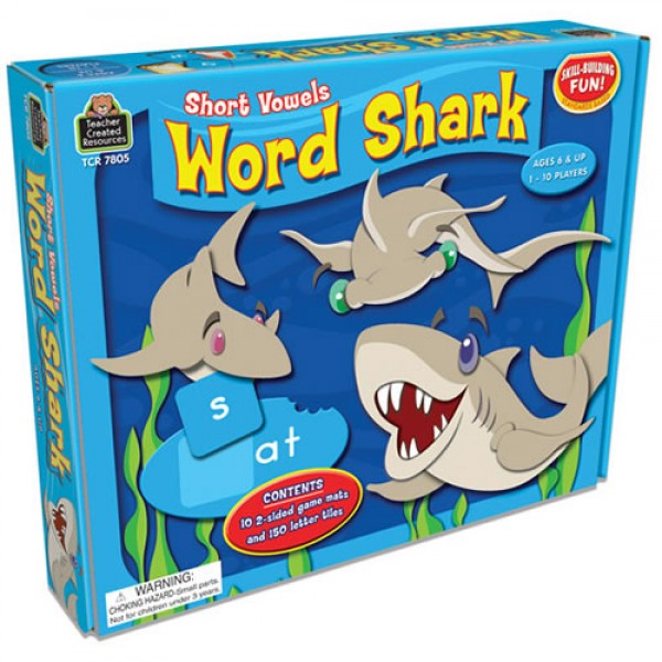 Short Vowels Word Sharks - Teacher Created Resources - BabyOnline HK