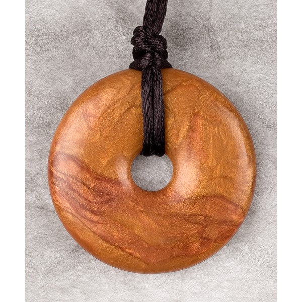 Bronze Donut Shaped Pendant - Teething Bling - BabyOnline HK