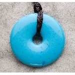 Turquoise Donut Shaped Pendant - Teething Bling - BabyOnline HK
