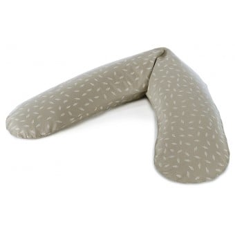 The Original Maternity and Nursing Pillow - Dancing Leaves Taupe