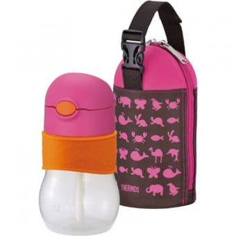 Thermos - Straw Bottle with Bag - 340ml