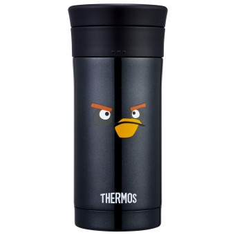 Angry Bird - Stainless Steel Insulated Bottle 350ml (Black)