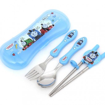 Thomas & Friends - Spoon, Fork & Training Chopsticks with Case