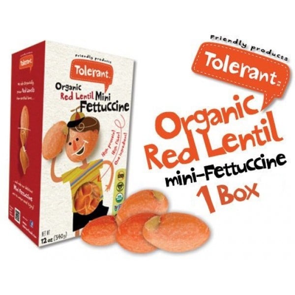 Organic Red Lentil Mini Fettuccine 227g - Tolerant - BabyOnline HK