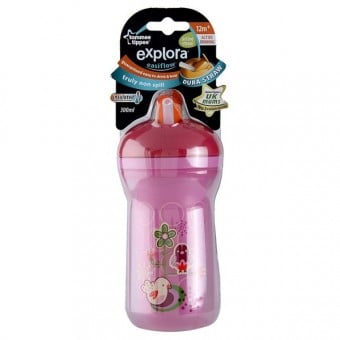 Explora Easiflow Insulated Active Straw Cup 300ml (小鳥)