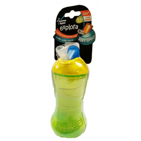 Explora Flip Top Straw Bottle 400ml - Tommee Tippee - BabyOnline HK